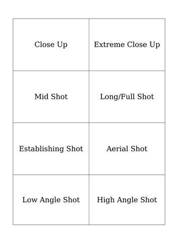Film Technique Match Up