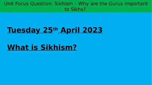 Sikhism Introduction