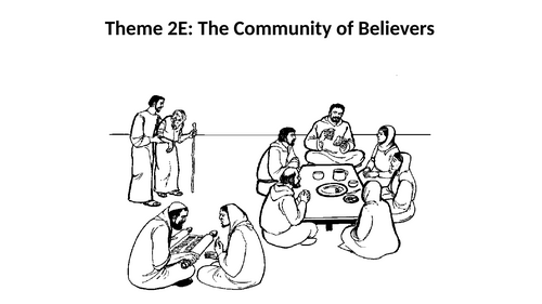 RS A Level Christianity EDUQUAS Theme 2E: The Community of Believers PPT