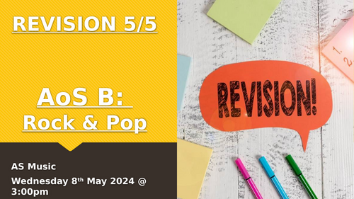 Rock & Pop Extended Question Revision for AS (EDUQAS)