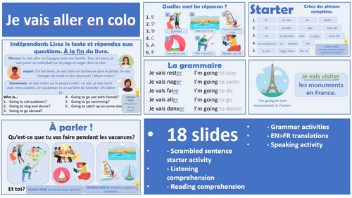 Studio 1, Module 5.4 - Je vais aller en colo