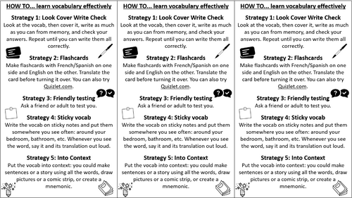 Learning vocab effectively - 'how to' guide