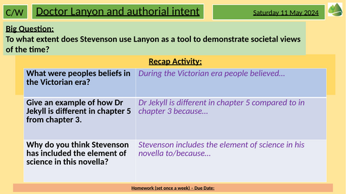 Jekyll and Hyde - Dr Lanyon