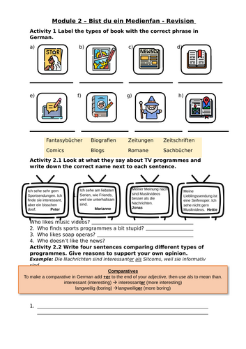 Stimmt 2 - Module 2 Revision Booklet