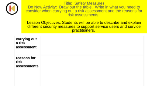 Cambridge nationals RO32 HSC Topic 4 lesson bundle