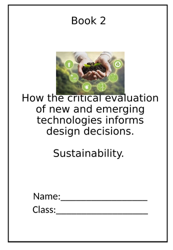 GCSE Product Design - Sustainability