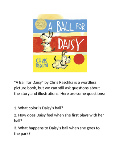 A Ball For Daisy - Questions about the book