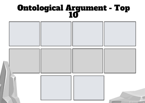 A-Level RS: Ontological Argument Top 10 - Eduqas Philosophy