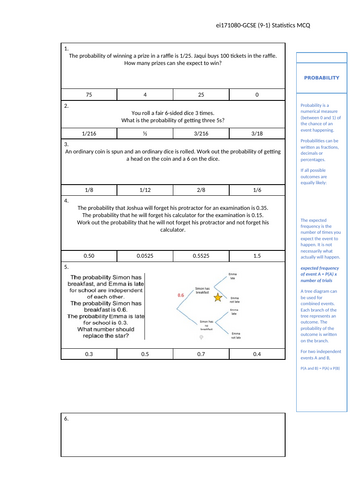 Probability (Foundation)
