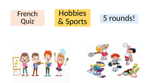 French Hobbies and Sports Quiz