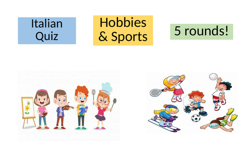 Italian Hobbies and Sports Quiz