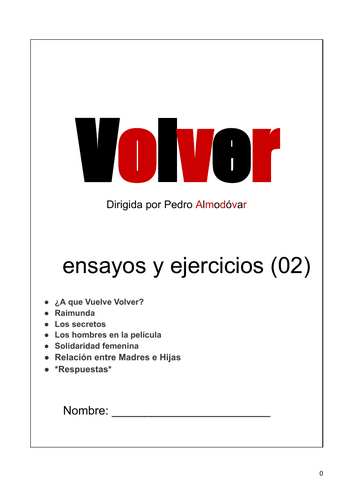 Volver_esays and activities + answers_Booklet (02)