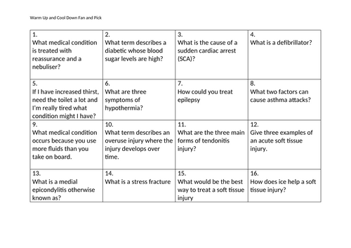 CNAT R180 Revision Lucky Dip/Fan n Pick