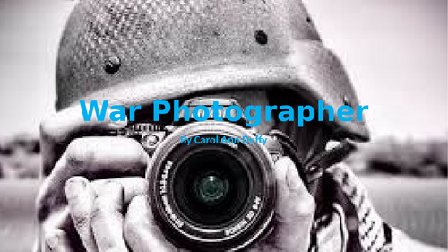 'War Photographer' by Duffy - revision