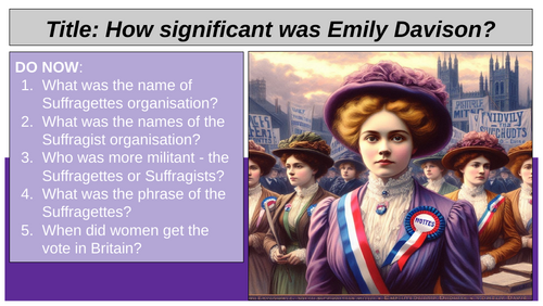 Suffragettes Emily Davison