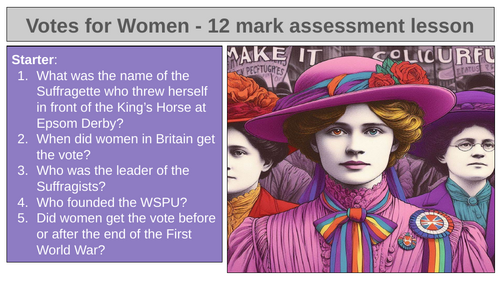 Suffragettes Assessment