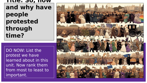 Protests Through Time Summary | Teaching Resources
