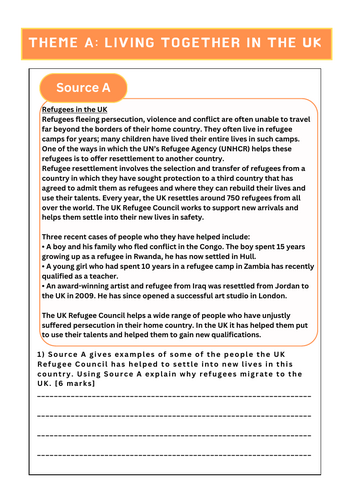 Edexcel Citizenship L10.5- Exam Practice 2