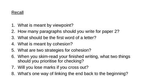 AQA GCSE English Language Paper 2 Writing Revision Practice