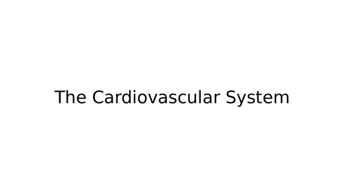 EDUQAS GCSE PE Cardiovascular System