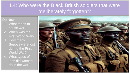 WWI African Caribbean Black Soldiers