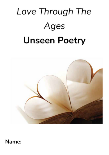 AQA A-Level Literature Unseen Poetry Booklet