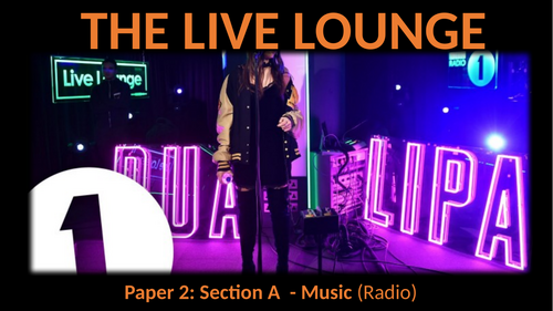 GCSE OCR MEDIA LIVE LOUNGE RADIO