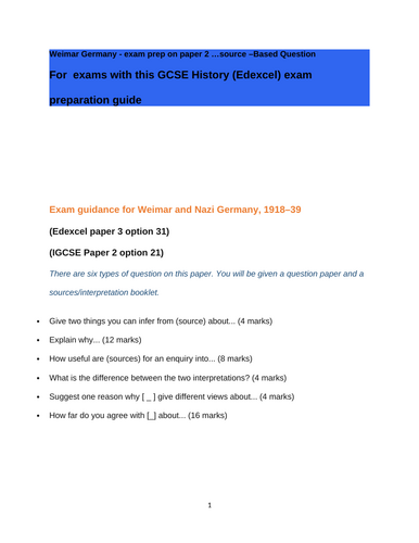 TIPS AND TECHNIQUES  TO ANSWERING  PAPER2SOURCE BASED  QUESTIONS IN HISTORY