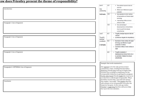 An Inspector Calls - AQA/Edexcel FULL SOW | Teaching Resources