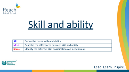 Cambridge iGCSE PE - Skill Acquisition Powerpoints