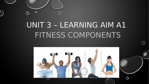 BTEC Tech award - Sport (2022) Component 3 A1 - Components of Fitness
