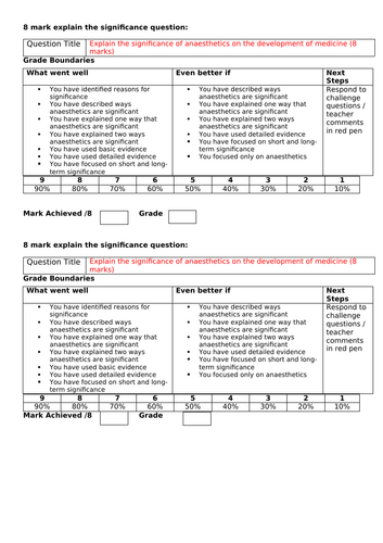 AQA 8145 - Health - Anaesthetics and Anti-septics