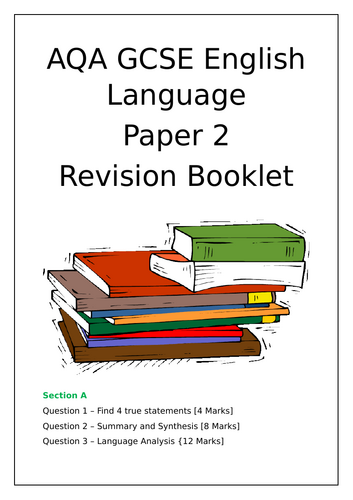 AQA GCSE English Language Paper 2 Revision Booklet