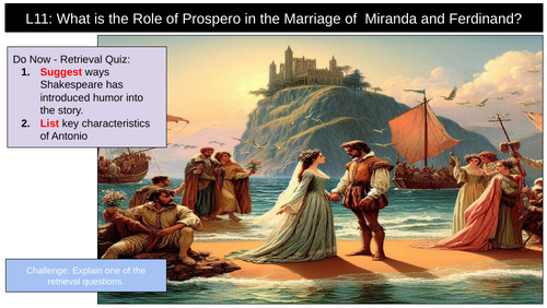 The Tempest Prospero  Marriage Miranda Ferdinand