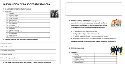 SPANISH TRANSITION WORK