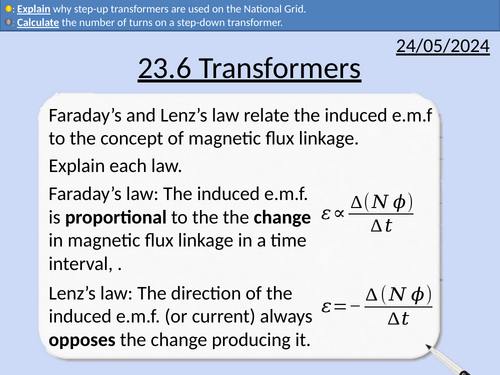 OCR A level Physics: Transformers