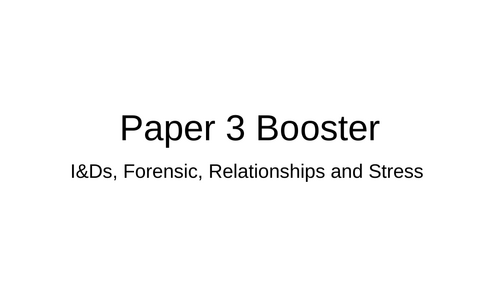 Paper 3 Revision Powerpoint