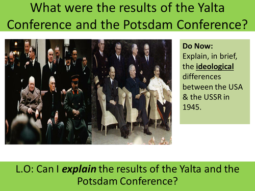 Cold War AQA 2R Yalta and Potsdam Lesson