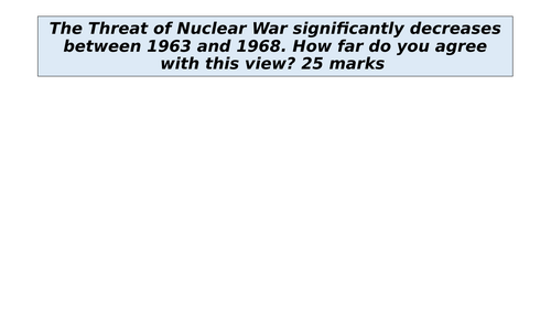 Cold War AQA 2R Post Cuba Relations