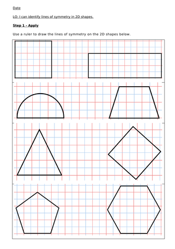Lines of Symmetry in 2-D Shapes Key Stage 2