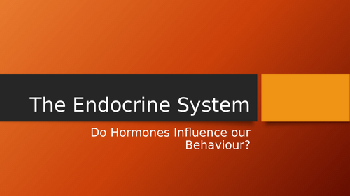 IB / AQA A Level - Hormones and behaviour