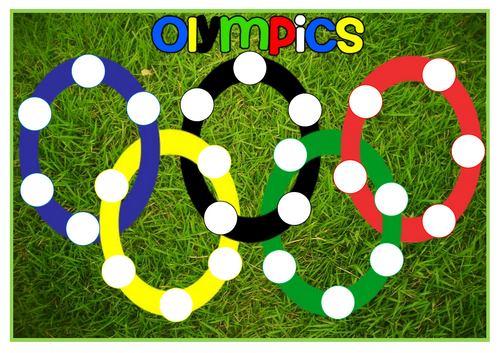 Olympic rings fine motor activity