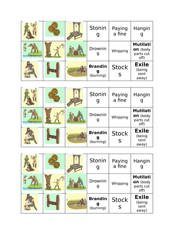 Anglo Saxon Crime and Punishment