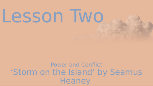 'Storm on the Island' by Seamus Heaney Analysis