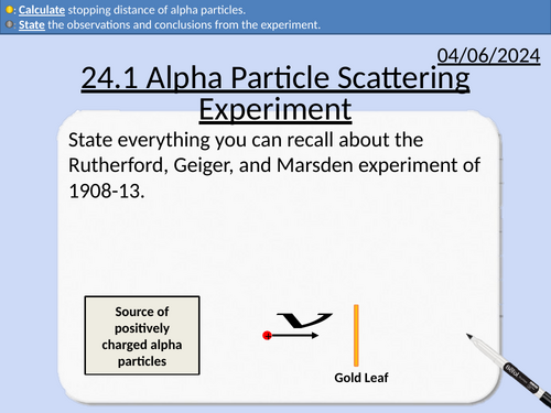 OCR A level Physics: Alpha-particle Scattering Experiment