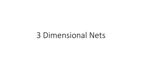 Understanding Nets - Numeracy
