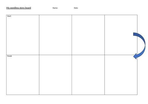 Wordless story storyboard | Teaching Resources