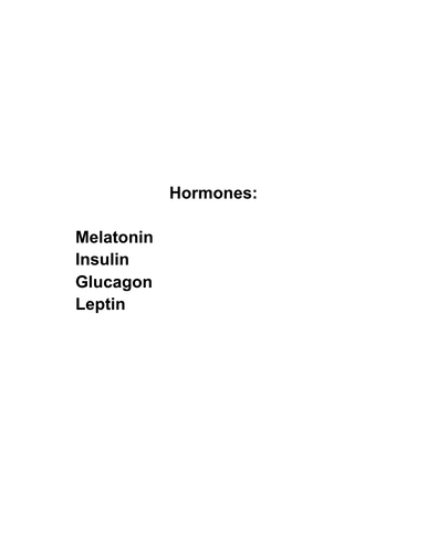 Hormones