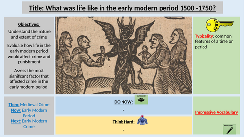 4. Early Modern England Overview OCR History