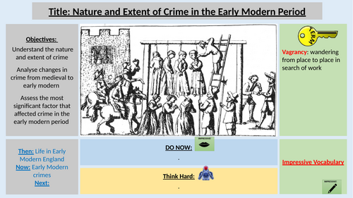 5.  Crimes and Criminals Early Modern England OCR History